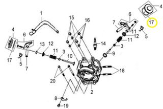 O-ring Τάπας Bαλβίδων 41*2.6 Sym Symphony.50 S E4 2018-2020 91303-A31-000