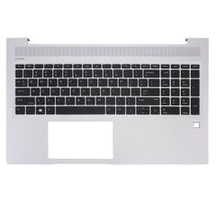 Πληκτρολόγιο - Laptop Keyboard Palmrest για HP ProBook 455 G6 6EC90ES 6EC89ES 6MR74ES 450 G6 8VV24ES 8AC47ES 9VX54ES 455R G6 9VX51ES 12S40ES 8VV19ES ProBook 455 G7 175W8E 175W7EA 1B7V4ES US Silver ( Κ