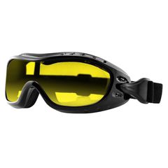 ZANheadgear NightHawk googles gloss black yellow lens