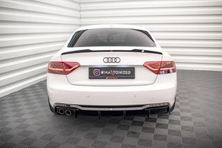 Diffuser / Διαχύτης Maxton Design Audi A5 Sportback 8T FL (2011-2016) - Μαύρο Γυαλιστερό - (Μονή Εξάτμιση) - (AU-A5-1F-RS1G-SBOO_)