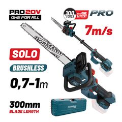 BBP3930 Κλαδευτικό Αλυσοπρίονο 30cm 20V (Solo) - SOLO - BORMANN PRO (#083696)