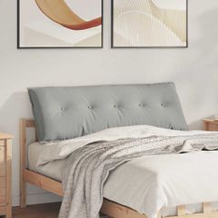 Μαξιλάρι Πλάτης Ανοιχτό γκρι 140 x 50 cm Ύφασμα Μικροΐνας 42014860