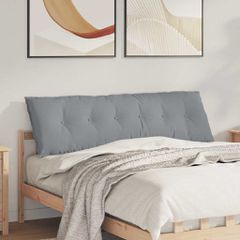 Μαξιλάρι Πλάτης Ανοιχτό γκρι 160 x 19 x 50 εκ ύφασμα 42014873