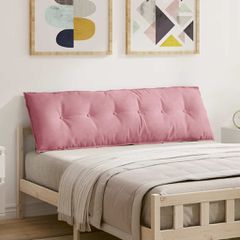 Μαξιλάρι Πλάτης Ροζ 160 x 50 cm Υφασμάτινο Κορντουρά 42014894