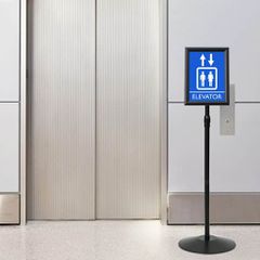 Πόδι αφίσας Ασημί a4 PVC και Ατσάλι 42020976