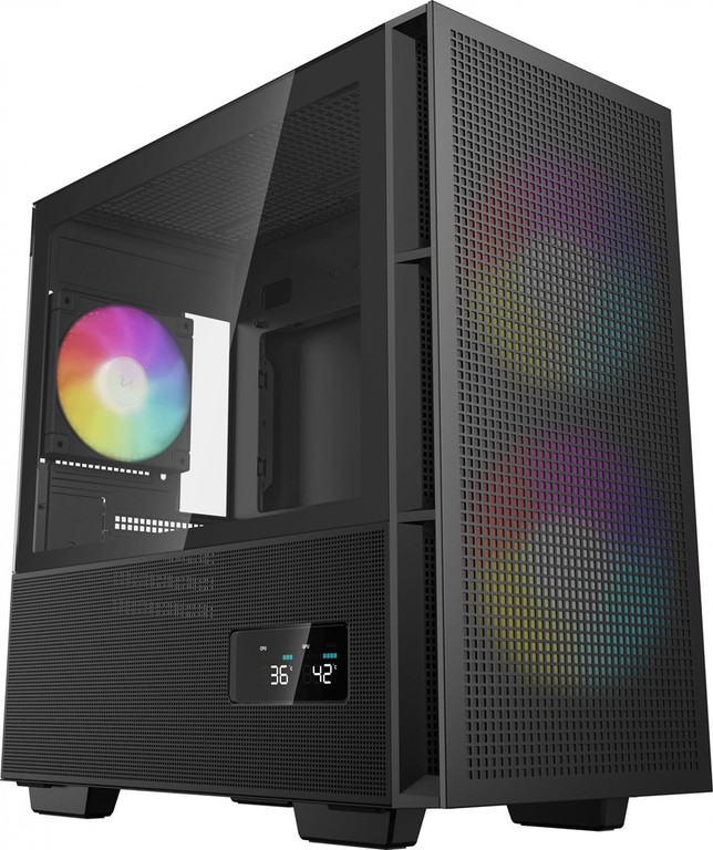 DeepCool CH360 DIGITAL Micro Tower Black