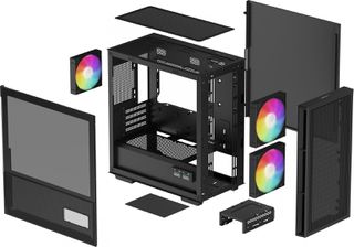 DeepCool CH360 DIGITAL Micro Tower Black-thumb-3