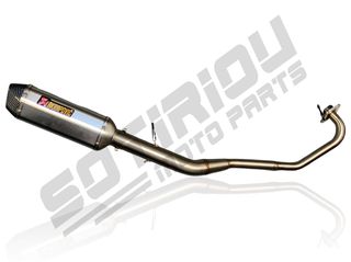 ΕΞΑΤΜΙΣΗ ΤΥΠΟΥ AKRAPOVIC YAMAHA CRYPTON X 135 ΑΣΗΜΙ/CARBON