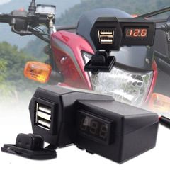 Διπλό USB φορτιστής 1x3.1A + LCD ψηφιακή οθόνη LED Βολτόμετρο