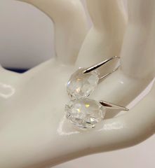 SWAROVSKI Σκουλαρίκια Galet με κρεμαστά στρας λευκά επιροδιωμένα Α9566 ΤΙΜΗ 135 ΕΥΡΩ