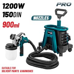 BORMANN Pro BPG9200 Πιστόλι Βαφής Ηλεκτρικό Επαγγελματικό 1200W 900ml για Χρώματα & Βερνίκια Ήπιου Διαλύτη ( 035114 )