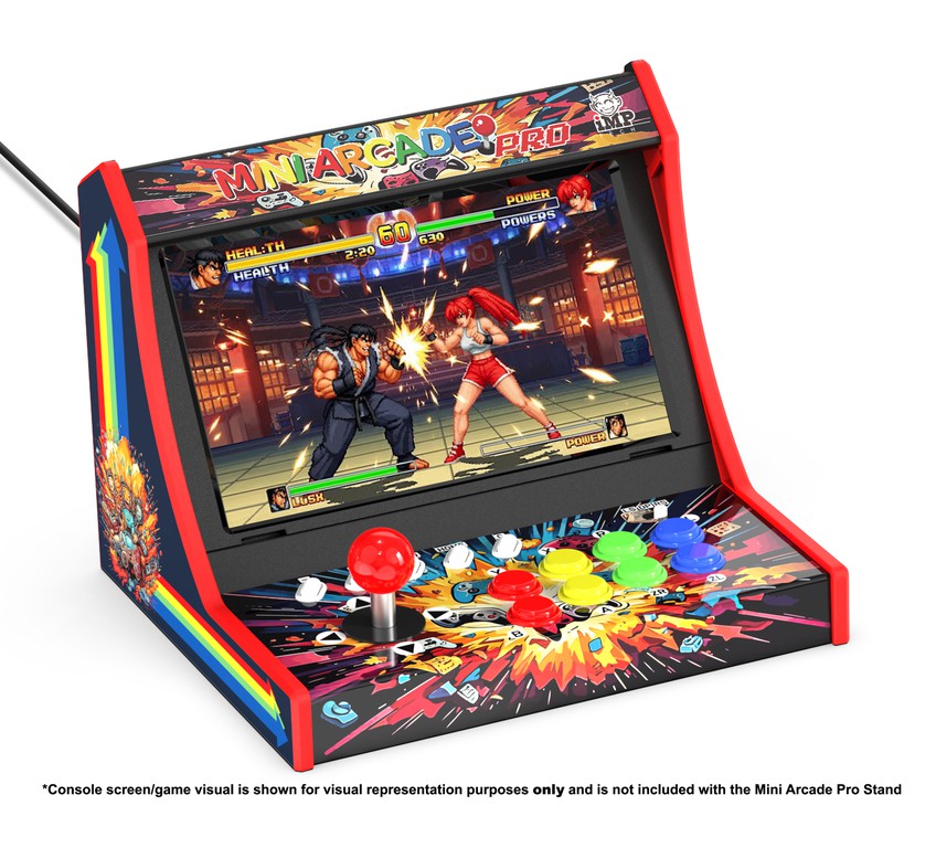 iMP Tech - Mini Arcade Pro Retro Game Cabinet for Switch 2, Switch and OLED - Black/Red / Nintendo Switch 2