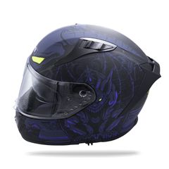 ΚΡΑΝΟΣ CHS FF 201 MATT MISION NAVY BLUE ECE.2206 ΓΡΑΦΙΚΑ ΜΑΥΡΟ ΜΠΛΕ ΜΕ ΕΣΩΤΕΡΙΚΗ ΖΕΛΑΤΙΝΑ