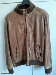 ΔΕΡΜΑΤΙΝΟ ΜΠΟΥΦΑΝ ΔΙΠΛΗΣ ΟΨΗΣ MASSIMO DUTTI