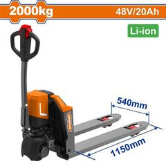 Wadfow WNHLR20 Παλετοφόρο για Φορτίο Βάρους έως 2.000Kg / Li-ion 48V-20Ah