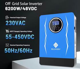 Inverter 6.2kw /4 πανελ 595watt / 48v 100ah λιθιου