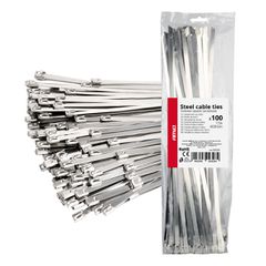 ΔΕΜΑΤΙΚΑ/ΔΕΤΙΚΑ ΚΑΛΩΔΙΩΝ TIE WRAP (ΤΑΙΡΑΠ) ΜΕΤΑΛΛΙΚΑ 7,9 x 400mm ΑΜΙΟ - 100 ΤΕΜ.