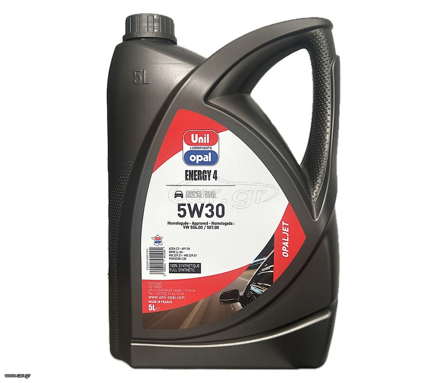 Unil-Opal 5w30 Energy 4 – 100% Synthetic 5L