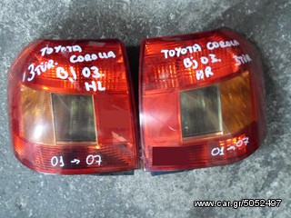 ΦΑΝΑΡΙΑ ΠΙΣΩ ΑΡΙΣΤΕΡΟ / ΔΕΞΙ TOYOTA COROLLA E12 3ΘΥΡΟ , MOD 2001-2007