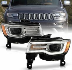 ΦΑΝΑΡΙΑ ΕΜΠΡΟΣ JEEP GRAND CHEROKEE BI-XENON Headlights 17-21