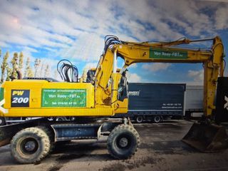 Εκσκαφέας Με Λάστιχα Komatsu 2009 PW200-thumb-2