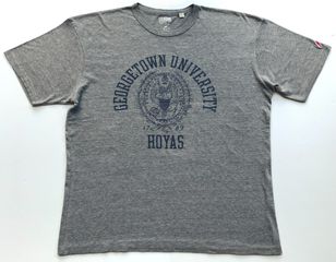Men's LEAGUE COLLEGIATE WEAR Heather Gray GEORGETOWN UNIVERSITY Hoyas Tri-Blend T-Shirt, Ανδρικό, Size XXL