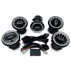 DIQ AMBIENT 8176 GB AIRVENTS for BENZ A-CLA-GLA mod. 2012-2019 (Digital iQ Turbine Air Vent Ambient Light Kit for MERCEDES A - CLA - GLA mod. 2012-2020)