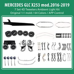 DIQ AMBIENT 8161 DCO2 - BENZ GLC (X253) (Digital iQ Ambient Light for Mercedes GLC (X253) mod. 2015-2018 with 7 Set 4D Kit)