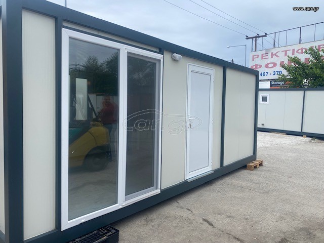 Κοντέινερ 2025 Standard Container House 3×6×2,4 Μεγάλη Μπαλκονόπορτα