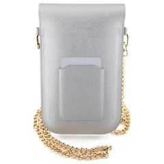 Hello Kitty Leather Metal Logo Chain bag - silver-thumb-1