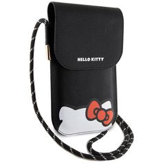 Hello Kitty Leather Hiding Kitty Cord bag - black-thumb-2