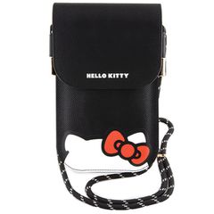 Hello Kitty Leather Hiding Kitty Cord bag - black-thumb-1