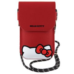 Hello Kitty Leather Hiding Kitty Cord bag - red-thumb-1