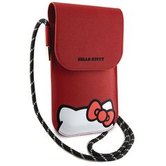 Hello Kitty Leather Hiding Kitty Cord bag - red-thumb-2