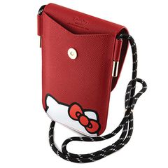 Hello Kitty Leather Hiding Kitty Cord bag - red-thumb-4