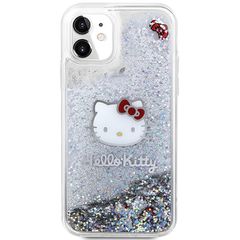 Hello Kitty Liquid Glitter Charms Kitty Head Case for iPhone 11 / Xr - Silver-thumb-2