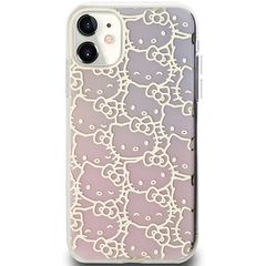 Hello Kitty IML Gradient Electrop Crowded Kitty Head Case for iPhone 11 / Xr - Pink-thumb-2