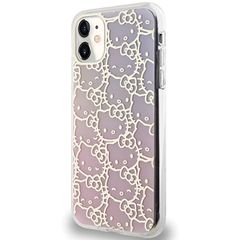 Hello Kitty IML Gradient Electrop Crowded Kitty Head Case for iPhone 11 / Xr - Pink-thumb-1