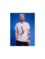 Men's regular tshirt with volleyball print 4F 4FRAW25TTSHM331810S