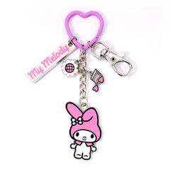 Hello Kitty Key Chain with My Melody Charms 15 cm