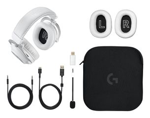 Logitech G 981-001269 headphones/headset Wireless Head-band Gaming Bluetooth White