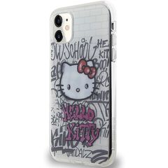 Hello Kitty IML Kitty On Bricks Graffiti case for iPhone 11 / Xr - white-thumb-1