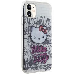 Hello Kitty IML Kitty On Bricks Graffiti case for iPhone 11 / Xr - white-thumb-3