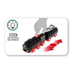 BRIO - Battery-Operated Steaming Train (33884)-thumb-4