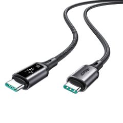 Joyroom S-A60 StarTalk 100W USB-C - USB-C Cable 1.2m - Black-thumb-1