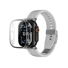 AmazingThing Radix Glass Screen Protector with Case for Apple Watch UItra 3 49mm - Clear