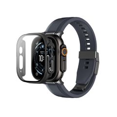 AmazingThing Radix Glass Screen Protector with Case for Apple Watch UItra 3 49mm - Black