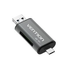 Vention USB3.0 Multi-function Card Reader Gray Metal Type-thumb-1
