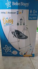 Bebe Stars Daisy 2 in 1 Relax Μωρού Κούνια με Μουσική έως 9kg Ανθρακί