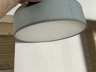 Φωτιστικό Πλαφονιέρα Bristol 3XE14 Max 28W Καπελο/Χάλυβας Γκρί 400X100